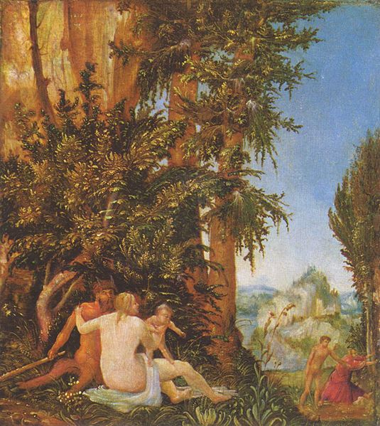 Albrecht Altdorfer Landschaft mit Satyrfamilie